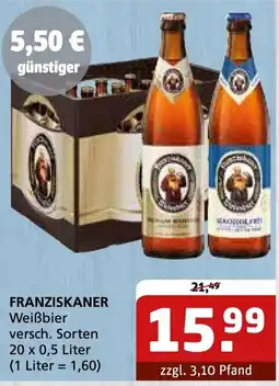 Getränke Quelle FRANZISKANER Weißbier Angebot