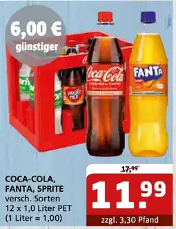 Getränke Quelle Coca-Cola, Fanta, Sprite Angebot