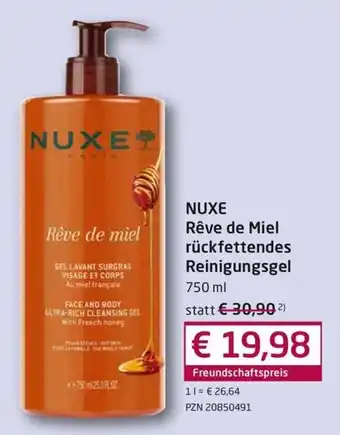 NUXE Rêve de Miel rückfettendes Reinigungsgel