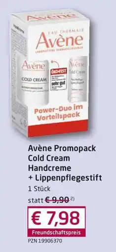 Guten Tag Apotheke Avène Cold Cream Handcreme + Lippenpflegestift Angebot
