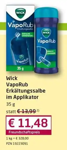Guten Tag Apotheke Wick VapoRub Erkältungssalbe Angebot