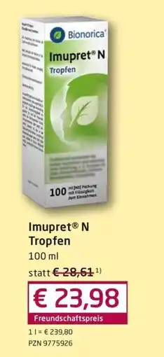 Guten Tag Apotheke Imupret® N Tropfen Angebot