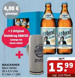 Getränke Quelle MAXLRAINER Maxl Helles Angebot