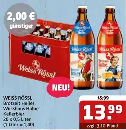 Getränke Quelle WEISS RÖSSL Brotzeit Helles, Wirtshaus Halbe Kellerbier Angebot