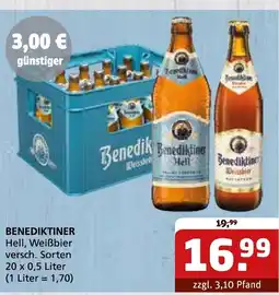 Getränke Quelle BENEDIKTINER Hell, Weißbier Angebot