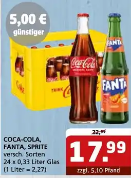 Getränke Quelle Coca-Cola, Fanta, Sprite Angebot