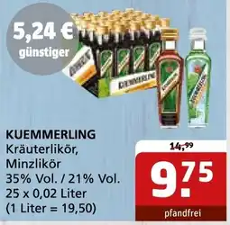 Getränke Quelle Kuemmerling Kräuterlikör, Minzlikör Angebot