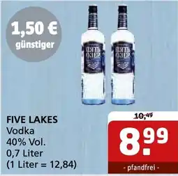 Getränke Quelle FIVE LAKES Vodka Angebot