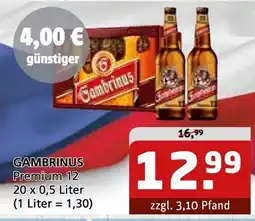 Getränke Quelle GAMBRINUS Premium 12 Angebot