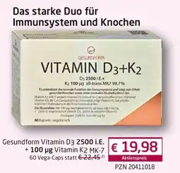 Guten Tag Apotheke Gesundform Vitamin D3+K2 Angebot