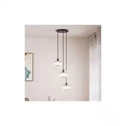 Netto Marken-Discount HOME DELUXE Hängeleuchte aus Glas LILY - Transparent Angebot