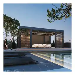 Netto Marken-Discount Weide Prestige Pavillon Alu Led 3,6 X 6,57 M +4X Lamellenwand+4X Sonnenrollo Angebot