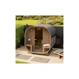 Netto Marken-Discount HOME DELUXE Outdoor Sauna CUBE DELUXE L - 194 x 220 cm für 4 Personen Angebot