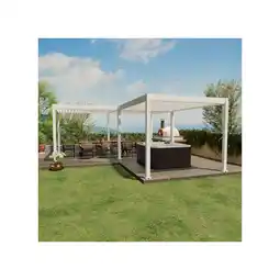 Netto Marken-Discount Weide Deluxe Pavillon Terrassenüberdachung Aluminium 6 X 7 M +Verbindung 3 M Angebot