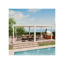 Netto Marken-Discount Weide Classic Pergola Aluminium Freistehend 4 X 6 M Weiß Angebot