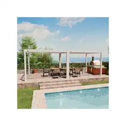 Netto Marken-Discount Weide Classic Pergola Aluminium Freistehend 3 X 7,2 M Weiß Angebot