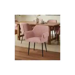 Netto Marken-Discount HOME DELUXE Esszimmerstuhl chenille CHENO - 8er Set Rosa Angebot