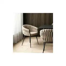 Netto Marken-Discount HOME DELUXE Esszimmerstuhl gewebt AYLA - 8er Set Beige Angebot