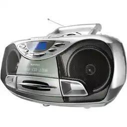 Netto Marken-Discount Karcher RR510N tragbares Stereo-CD-Radio - silber Angebot