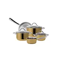 Netto Marken-Discount Kochtopf-Set 8tlg aus Edelstahl, gold Angebot