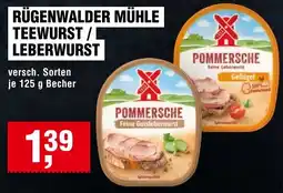 Handelshof RÜGENWALDER MÜHLE TEEWURST / LEBERWURST Angebot