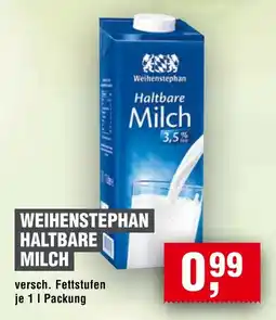 Handelshof WEIHENSTEPHAN HALTBARE MILCH Angebot