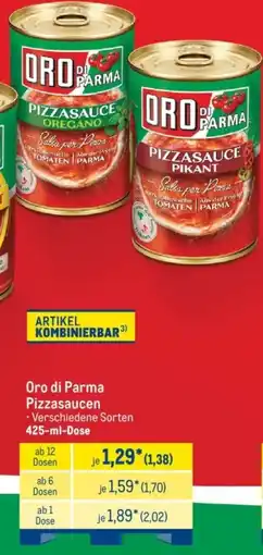 METRO Oro di Parma Pizzasaucen Angebot