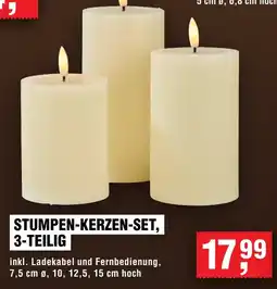 Handelshof STUMPEN-KERZEN-SET, 3-TEILIG Angebot