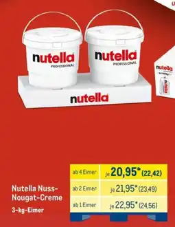 METRO Nutella Nuss-Nougat-Creme Angebot