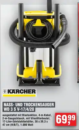 Handelshof KÄRCHER NASS- UND TROCKENSAUGER WD 3 S V-17/4/20 Angebot