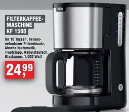 Handelshof Braun Filterkaffee-Maschine KF 1500 Angebot