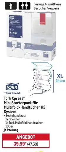 METRO Tork Xpress Mini Starterpack für Multifold-Handtücher H2 System Angebot