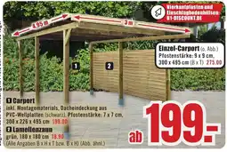 B1 Discount Baumarkt Carport Angebot