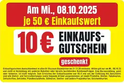 B1 Discount Baumarkt Einkaufsgutschein Angebot