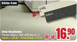 B1 Discount Baumarkt Click-Vinylboden Fliesen-Dekore Angebot