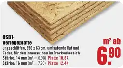 B1 Discount Baumarkt OSB1-Verlegeplatte Angebot