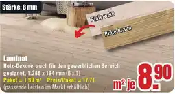 B1 Discount Baumarkt Laminat Holz-Dekore Angebot