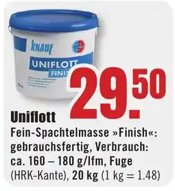 B1 Discount Baumarkt Knauf Uniflott Fein-Spachtelmasse »Finish« Angebot
