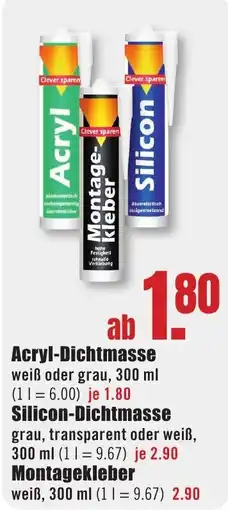 B1 Discount Baumarkt Acryl-Dichtmasse Angebot