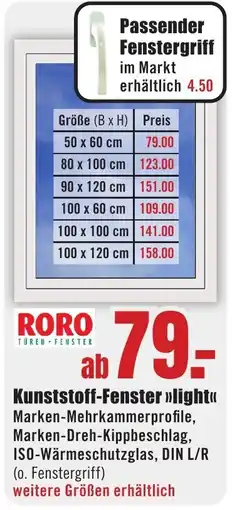 B1 Discount Baumarkt Kunststoff-Fenster »light« Angebot