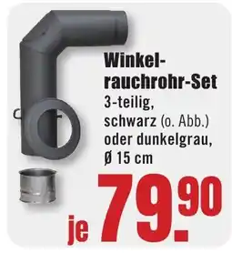 B1 Discount Baumarkt Winkel-rauchrohr-Set Angebot