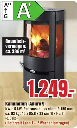 B1 Discount Baumarkt Kaminofen »Aduro 9« Angebot