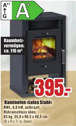 B1 Discount Baumarkt Kaminofen »Lulea Stahl« Angebot