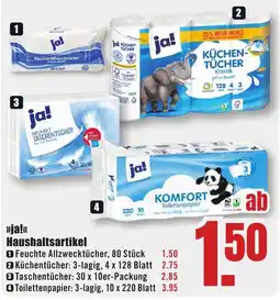 B1 Discount Baumarkt ja! Feuchte Allzwecktücher Angebot