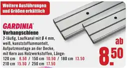 B1 Discount Baumarkt GARDINIA Vorhangschiene Angebot
