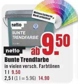 B1 Discount Baumarkt netto Bunte Trendfarbe Angebot