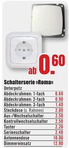 B1 Discount Baumarkt Schalterserie »Roma« Angebot