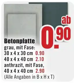B1 Discount Baumarkt Betonplatte Angebot