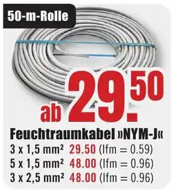 B1 Discount Baumarkt Feuchtraumkabel »NYM-J« Angebot