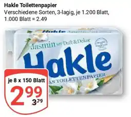 Globus Hakle Toilettenpapier Angebot